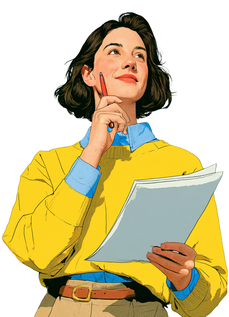A presenter reviewing session results
