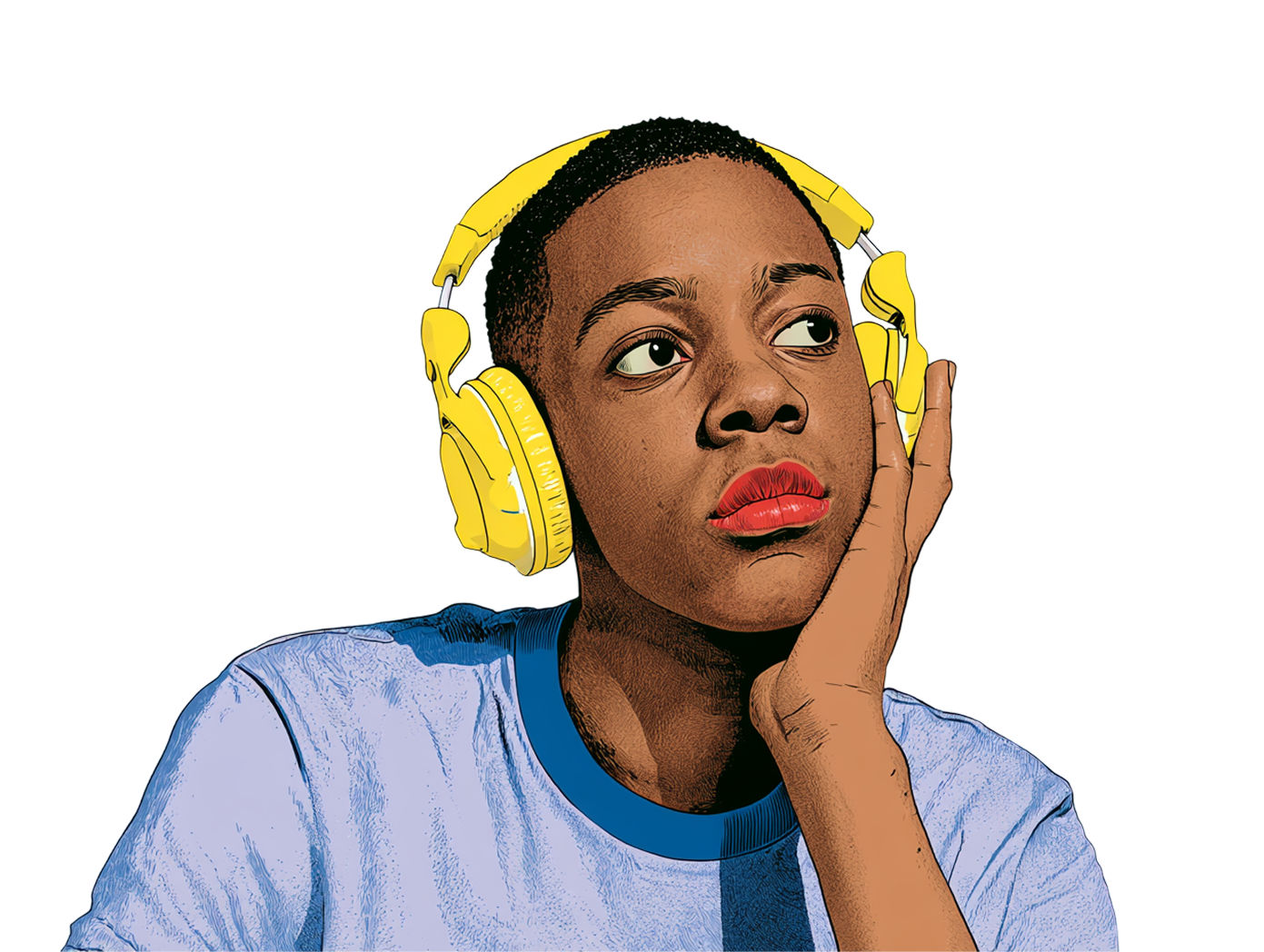 A listener enjoying a Prezi video presentation
