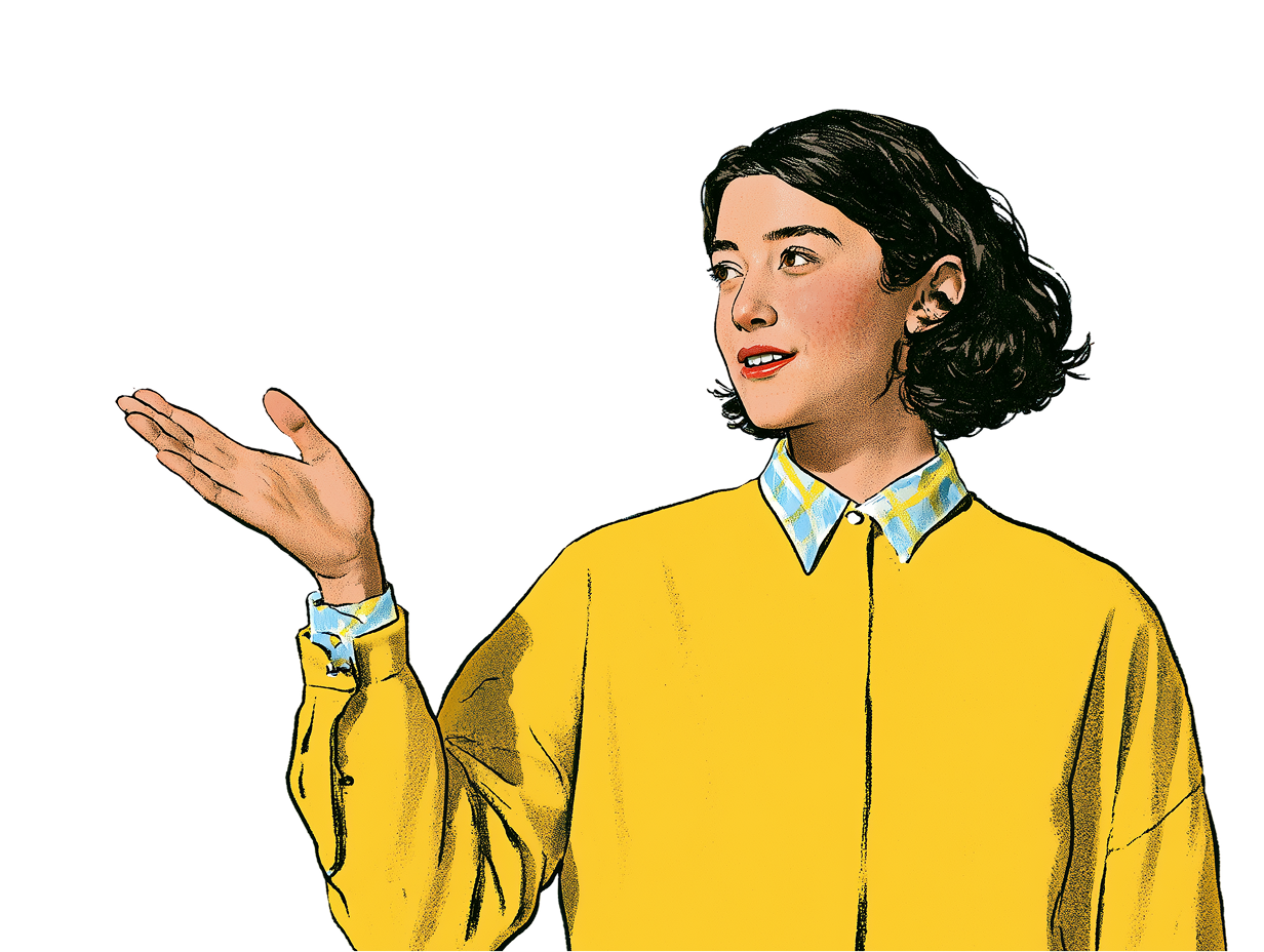 A presenter sharing their screen in a video call